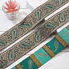 Ethnic Embroidery Polyester Flat Ribbons OCOR-WH0060-39B-4