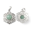 Natural Green Aventurine Pendants G-P498-02P-03-2