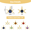 DICOSMETIC 7Pcs 7 Styles Natural Mixed Gemstone Pendants G-DC0001-28-2