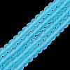 Transparent Glass Beads Strands X1-EGLA-A034-T8mm-MD08-2