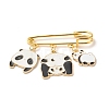 Panda Charm Enamel Brooch Pin JEWB-BR00063-01-1