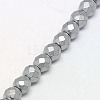 Electroplate Non-magnetic Synthetic Hematite Beads Strands G-J169C-4mm-M-4