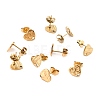 Ion Plating(IP) 304 Stainless Steel Stud Earring Findings STAS-I183-05A-G-1