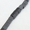 Electroplate Non-magnetic Synthetic Hematite Beads Strands X-G-J170B-2x2mm-03-3
