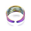 304 Stainless Steel Chunky Wide Cuff Ring RJEW-N038-102-3