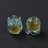 Handmade Gold Foil Lampwork Glass Beads X1-LAMP-G158-02D-3