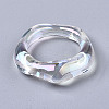 Transparent Resin Finger Rings X-RJEW-T013-001-E02-4