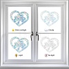 Waterproof PVC Colored Laser Stained Window Film Static Stickers DIY-WH0314-114-4