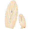 Wood Slant Back Necklace Display Stands NDIS-WH0010-19-1