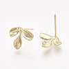 Brass Stud Earring Findings LS-X-KK-T038-581G-NF-1