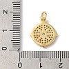 Rack Plating Brass Cubic Zirconia Pendants KK-Z056-26G-3