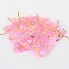 Heart Printed Organza Bags OP-R022-10x12-02-2