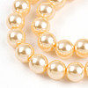 Baking Paint Pearlized Glass Pearl Bead Strands HY-N002-5mm-A09-4