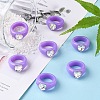 Opaque Acrylic Finger Rings RJEW-Q162-001C-3