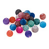 300Pcs 15 Colors Natural Crackle Agate Beads G-TA0001-26-3