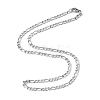 Figaro Chain Necklace for Men X-NJEW-F027-03-1mm-3