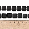 Natural Frosted Obsidian Beads Strands GG-F802-B15-01-4