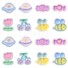 32Pcs 8 Style Transparent Acrylic Beads MACR-FS0001-95-1