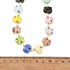 Handmade Porcelain Elephant Bead Necklaces NJEW-JN06672-4