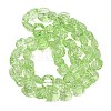 Electroplate Baking Paint Transparent Glass Beads Strands GL-CBA17FF-02H-1