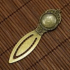 18mm Clear Domed Glass Cabochon Cover for Antique Bronze DIY Alloy Portrait Bookmark Making DIY-X0117-AB-FF-2
