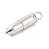 304 Stainless Steel Bullet Pendants STAS-E090-18P-2