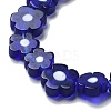 Handmade Millefiori Lampwork Beads Strands LAMP-F035-09M-3