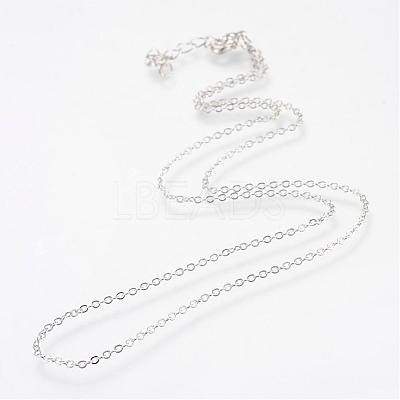 Iron Cable Chains Necklace Making MAK-R016-50cm-P-1