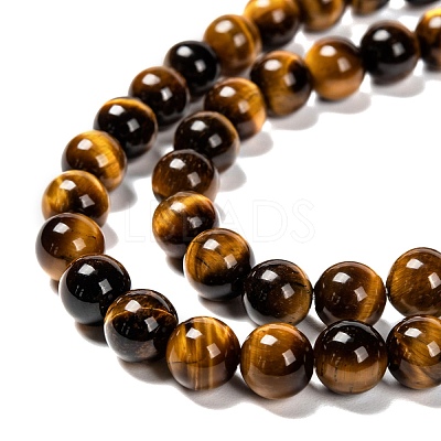 Natural Tiger Eye Beads Strands G-J303-11-8mm-1