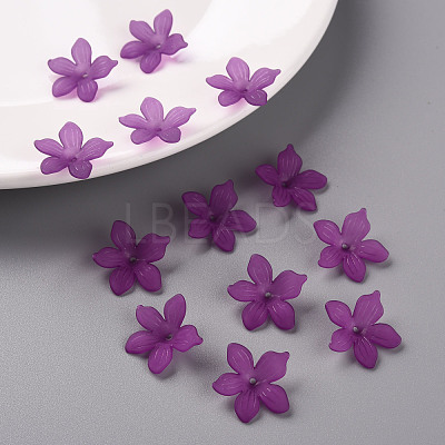 Frosted Acrylic Bead Caps MACR-S371-05A-743-1