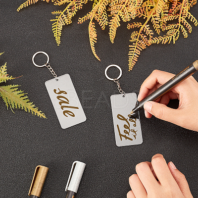 DIY Transparent Acrylic Keychain Clasps Making Kits DIY-BC0001-69-1