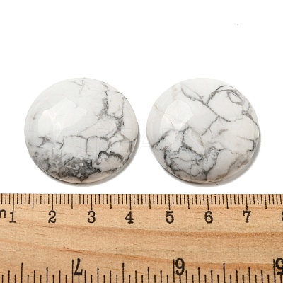 Natural Howlite Cabochons G-C115-02B-12-1