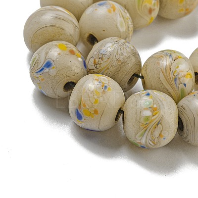 Handmade Lampwork Beads Strands BLOW-D006-07E-1