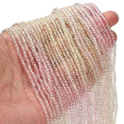 Transparent Painted Glass Beads Strands DGLA-A034-T2mm-A25-1