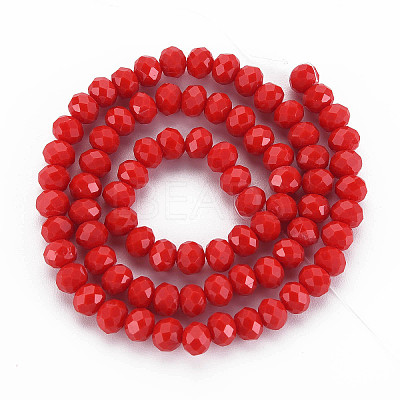 Opaque Solid Color Glass Beads Strands EGLA-A034-P2mm-D22-1
