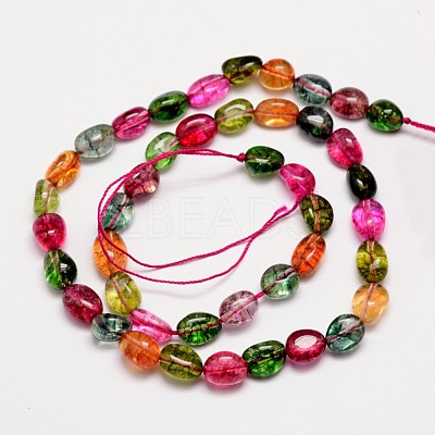 Natural Crackle Quartz Bead Strands X-G-L459-16-1