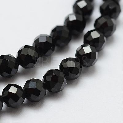 Natural Black Spinel Beads Strands G-E366-07-2mm-1
