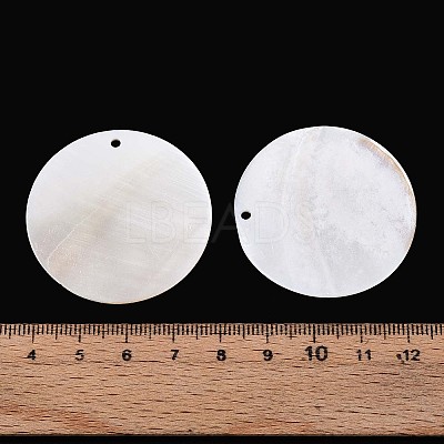 Natural Freshwater Shell Pendants SHEL-T020-47C-1
