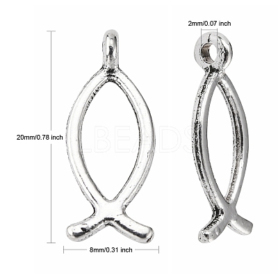 Tibetan Style Alloy Pendants X-LF0394Y-1
