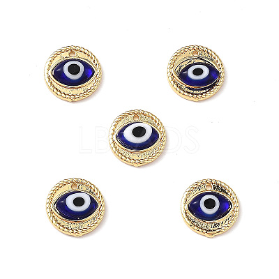 Handmade Lampwork Evil Eye Pendants ZIRC-L102-15G-06-1