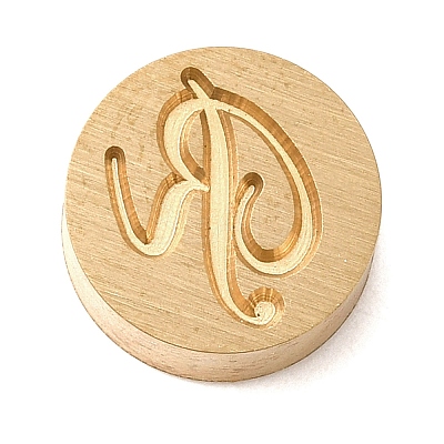 Golden Tone Brass Letter Stamps KK-R005-01R-1