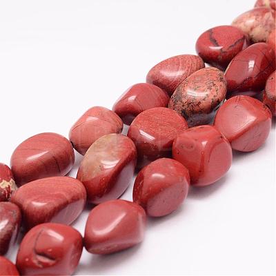 Natural Red Jasper Bead Strands G-K153-D29-1