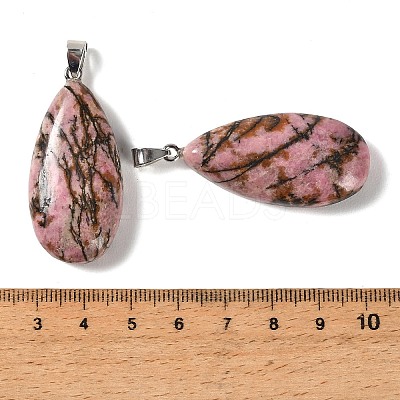 Natural Rhodonite Pendants GG-CBACB71-02P-10-1