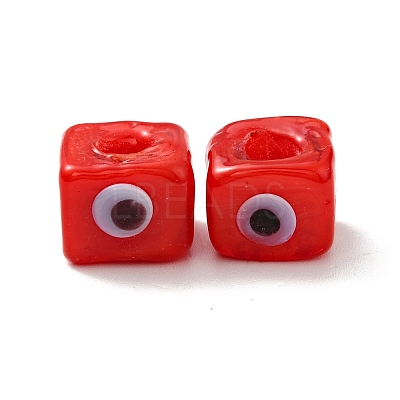 Handmade Evil Eye Lampwork European Beads LAMP-G143-06D-1
