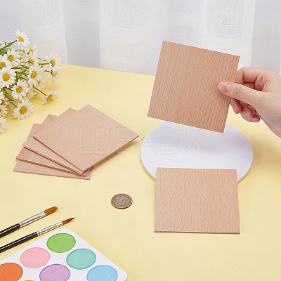 Square Wood Board FIND-WH0141-067B-1