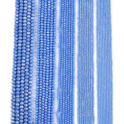 Electroplate Glass Beads Strands EGLA-A044-P4mm-A17-1