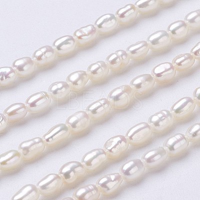 Natural Cultured Freshwater Pearl Beads Strands PEAR-P002-45-01-1