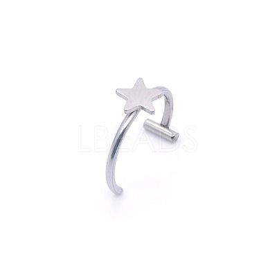 Anti-Tarnish 304 Stainless Steel 20 Gauge Fake Lip Rings Piercing Jewelry WGC994D-12-1