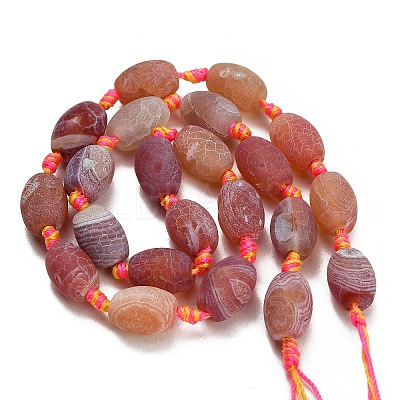 Dyed & Heated Natural Weathered Agate Beads Strands GG-CBAB9C6-E01-02-1