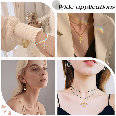 10Pcs 5 Styles Brass Micro Pave Cubic Zirconia Pendants KK-BBC0019-87-1